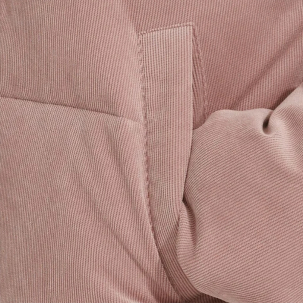 Ladies Levi Corded Corduroy Puffer Jacket - Pink - Picture 5 of 9